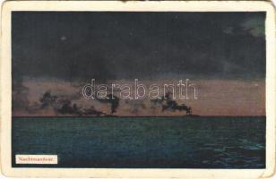 Nachtmanöver / Austro-Hungarian Navy, K.u.K. Kriegsmarine, maneuver at night. G.C. Pola 1912/13. (EM)
