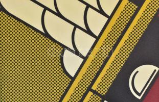 Roy Lichtenstein (1923-1997): Kompozíció. Ofszet litográfia, papír, nyomtatott jelzéssel, számozott ...