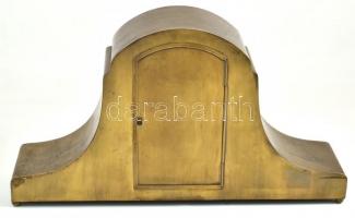 Quendel Constant Budapest réz art deco felesütős asztali óra, ingajáratos, Lenzkirch szerkezettel, e...