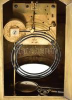 Quendel Constant Budapest réz art deco felesütős asztali óra, ingajáratos, Lenzkirch szerkezettel, e...