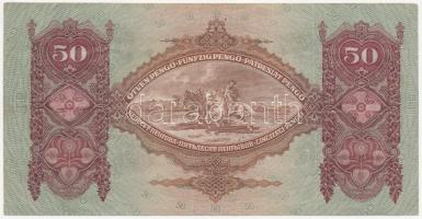 1932. 50P "50 éves a szervezett éremgyűjtés Pápán 1970-2020" kék színű felülbélyegzéssel T...