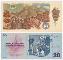 Csehszlovákia 1970. 20K + 1986. 10K T:I,I-
Czechoslovakia 1970. 20 Korun + 1986. 10 Korun C:UNC,AU