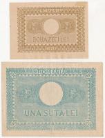Románia 1945. 20L + 100L T:II,III
Romania 1945. 20 Lei + 100 Lei C:XF,F