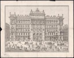 1889 Haas Fülöp és Fiai M. Kir. Udvari Szállítók fejléces számla 5kr illetékbélyeggel