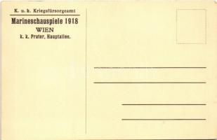 Marine-Schauspiele 1918. Eroberung des Lovcen bei Cattaro. Ausführung Prof. H. Kautsky u. F. Rottona...