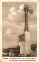 1940 Budapest, Horthy Miklós híd. A cs. és kir. haditengerészet és magyar hősi halottainak emlékműve / Memorial monument of the hero mariners of K.u.K. Kriegsmarine (Austro-Hungarian Navy) (fl)