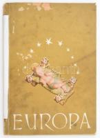 1943 Europa I. évf. 4. sz., 1943 december, karácsonyi kiadás, szakadt, szétvált papírkötésben, javított, 6 db hiányzó képpel, 68 p.