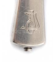 Ezüst (Ag) hat személyes evőeszköz készlet. 51 darabos fűszertartóval, az egyik üveg betéttel Magyar...