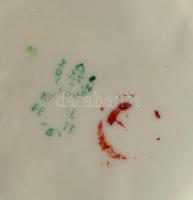 Hollóházi nyuszi pár, kézzel festett, jelzett, hibátlan, m:7 cm