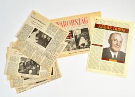 1989-1999 Kádár Jánossal kapcsolatos újságcikkek gyűjteménye