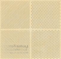 Lantos Ferenc (1929-2014): Geometrikus kompozíció, 1970-es évek. Tus, papír. Hátoldalán hagyatéki pecséttel. 18,5x18,5 cm. Üvegezett fakeretben. / ink on paper, with estate stamp on the reverse, framed