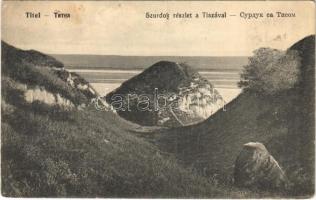 1915 Titel, Szurdok részlet a Tiszával / gorge and Tisa river (EK)