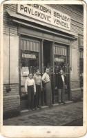 1934 Kula, Pavlakovic Vendel üzlete / shop of V. Pavlakovits. photo (EB)