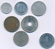 Vegyes: Japán 1942-1996. 10s - 100Y (6xklf) + Dél-Vietnám 1971. 1D Al + Hongkong 1967-1997. 5c - 50c (8xklf) T:2,2- Mixed: Japan 1942-1996. 10 Sen - 100 Yen (6xdiff) + South Vietnam 1971. 1 Dong Al + Hong Kong 1967-1997. 5 Cents - 50 Cents (8xdiff) C:XF,VF