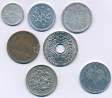 Vegyes: Japán 1942-1996. 10s - 100Y (6xklf) + Dél-Vietnám 1971. 1D Al + Hongkong 1967-1997. 5c - 50c...