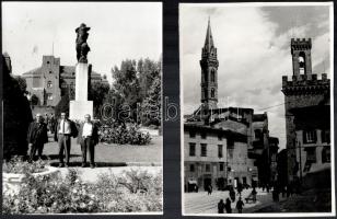 cca 1970-1980 Külföldi városok, látványosságok (Velence, Róma, stb.), 6 db fotó, 22,5x16 cm és 24x18 cm közötti méretben
