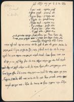 Héber nyelvű kézzel írt levél