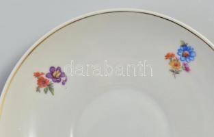 Hollóházi porcelán teás készlet. Matricás, jelzett, hibátlan