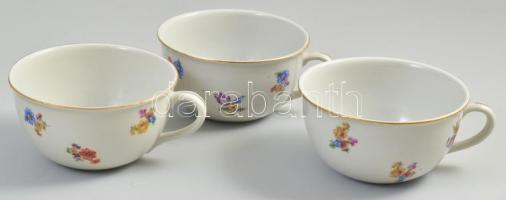 Hollóházi porcelán teás készlet. Matricás, jelzett, hibátlan