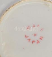 Japán mokkás készlet: 6 db alátét, 6 db csésze, kanna fedéllel, tejkiöntő, cukortartó fedéllel. Rész...