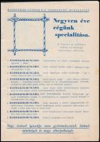 1940 Haidekker Sándor Rt. Sodronymű 1. sz. árjegyzéke, gerincnél szakadásokkal, 32p