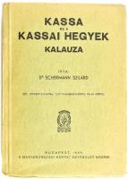 Dr. Schermann Szilárd: Kassa és a Kassai hegyek kalauza. Bp., 1944, Magyarországi Kárpát Egyesület. Kiadói papírkötés 350p. több kihajtható és térkép melléklettel. Szép állapotban