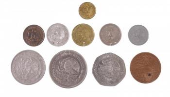 Mexikó 1936-1988. 1c-50P (10xdiff), közte 1951. 25c Ag T:2-3
Mexico 1936-1988. 1 Cent - 50 Pesos (1...