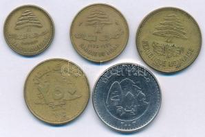 Libanon 1969-1993. 5p - 250p + 2003. 500L T:2,2-
Lebanon 1969-1993. 5 Piastres - 250 Piastres + 500...
