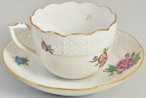 Herendi Eton mintás hat személyes mokkás készlet. Kézzel festett, jelzett, hibátlan