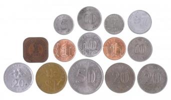 Vegyes: Malaya / Brit gyarmat 1943. 1c Br + Malajzia 1979-2012. 1s - 1$ (13xklf) + Szingapúr 1971-2013. 5c - 1$ (18xklf) T:2 Malaya / British colony 1943. 1 Cent Br + Malaysia 1979-2012. 1 Sen - 1 Dollar (13xdiff) + Singapore 1971-2013. 5 Cents - 1 Dollar (18xdiff) C:XF