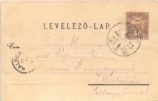 1900 Orsova, Vaskapu-szoros. Hutterer G. kiadása / Eisernes Thor / Portile de Fier / gorge (fl)