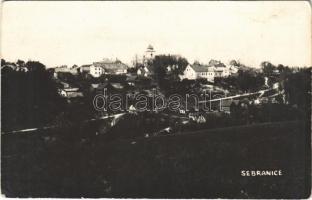 1945 Sebranice, general view, church. photo (EK)