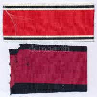 Német Harmadik Birodalom 1937. "Német Sas Érdemrend" moaré szalag + Bulgária ~1920. "...