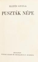 llyés Gyula: Puszták népe. Bp.,(1936),Nyugat, (Hungária-ny.), 287+1 p. Első kiadás. Kiadói aranyozot...