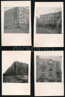 1956 Budapest, utcaképek a forradalom napjaiból, 27 db fotó, néhány hátoldalon feliratozva, 9,5×6,5 ...