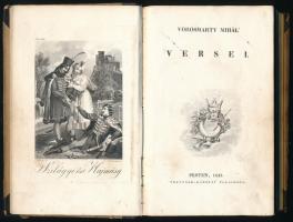 Vörösmarty Mihál (Mihály) munkái. Első kötet. Pest, 1833, Károlyi. 1 t. (acélmetszet) + 234 + [4] p....