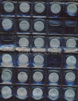 Kis magyar forint-fillér tétel, 312db, 4db kisalakú berakóban T:1,2,3 (többsége 2,3)