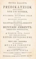 Hunyadi Ferenc-Molnár Ferenc: Ötven halotti prédikátziók mellyeket sok úri rendek, és más külömbb-kü...