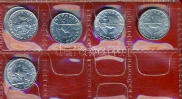 Kis magyar forint-fillér tétel, 312db, 4db kisalakú berakóban T:1,2,3 (többsége 2,3)