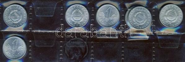 Kis magyar forint-fillér tétel, 312db, 4db kisalakú berakóban T:1,2,3 (többsége 2,3)