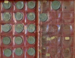 Kis magyar forint-fillér tétel, 312db, 4db kisalakú berakóban T:1,2,3 (többsége 2,3)