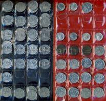 Kis magyar forint-fillér tétel, 312db, 4db kisalakú berakóban T:1,2,3 (többsége 2,3)