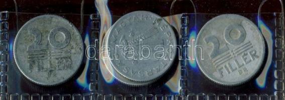 Kis magyar forint-fillér tétel, 312db, 4db kisalakú berakóban T:1,2,3 (többsége 2,3)