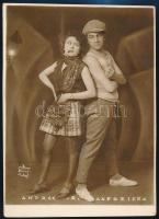 1929 Andree & Andorhina, Sonya Photo, feliratozva, 15,5×11 cm