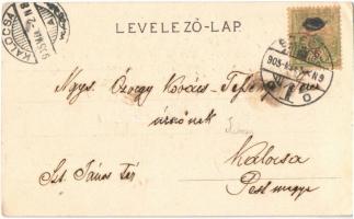 1905 Szeged, víztorony. Tzschockell H. 383. sz. litho (EK)