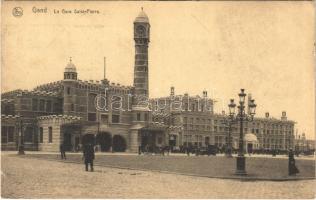 1927 Ghent, Gent, Gand; La Gare Saint-Pierre / railway station (EK)