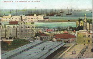 Alexandria, Alexandrie; Vue generale de la Douane / general view, port