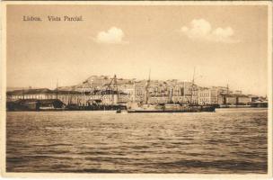 Lisboa, Lisbon; Vista Parcial / general view, port, steamship