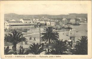 Cascais (Lisboa, Lisbon); Esplanada, praia e casino / terrace, beach, casino (EK)