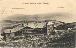 1915 Vosges, Vogesen; Gasthaus Großer Belchen / mountain hotel, inn